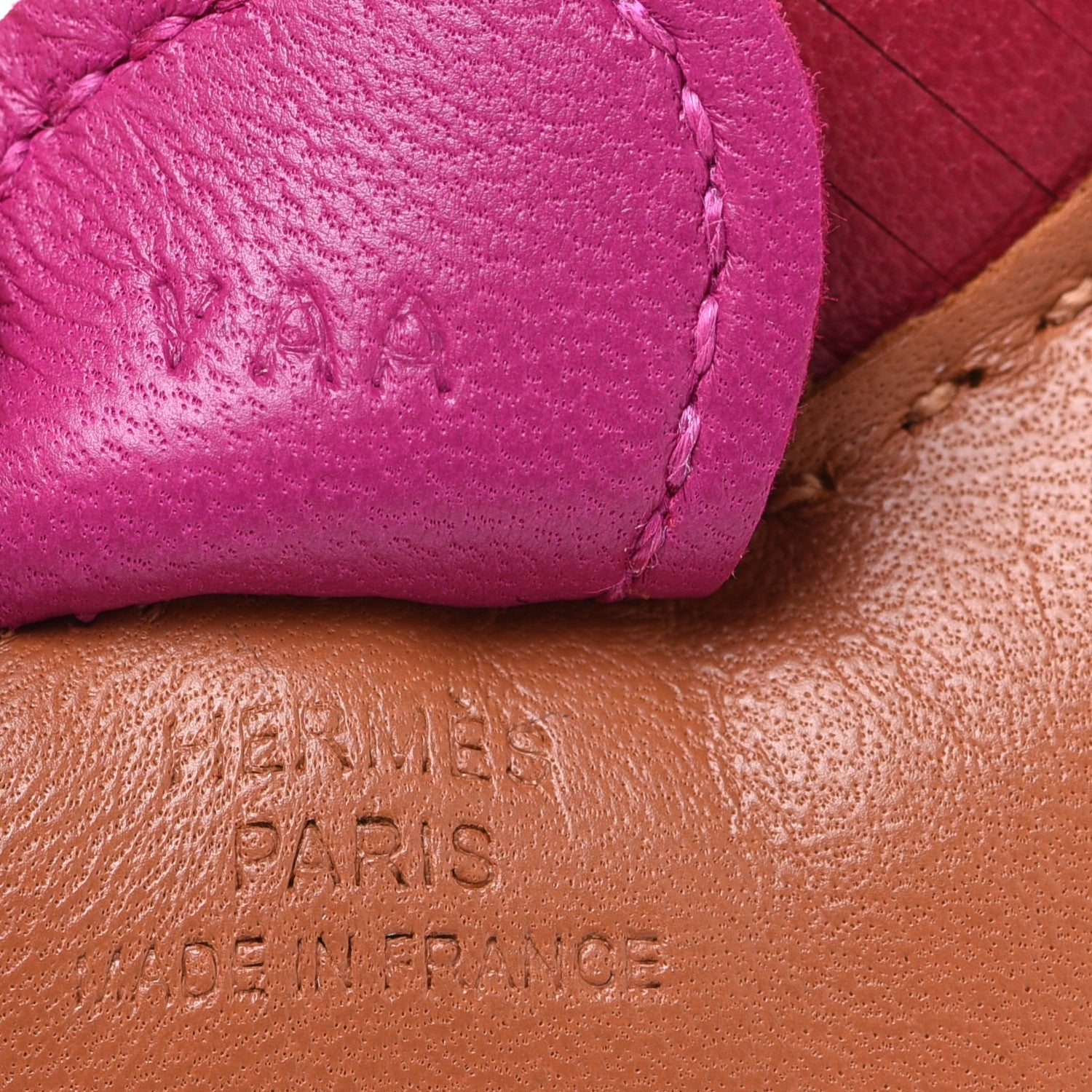 Hermes Milo Lambskin Grigri Rodeo Horse Bag Charm PM Sesame Grenat Rose Poupre 3 of 4