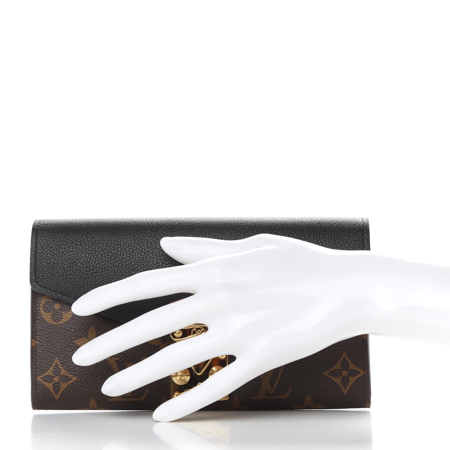 Louis Vuitton Monogram Pallas Wallet Black 2 of 6