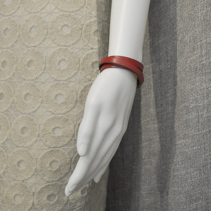 Hermes Chamonix Hapi Wrap Bracelet Red 1 of 4