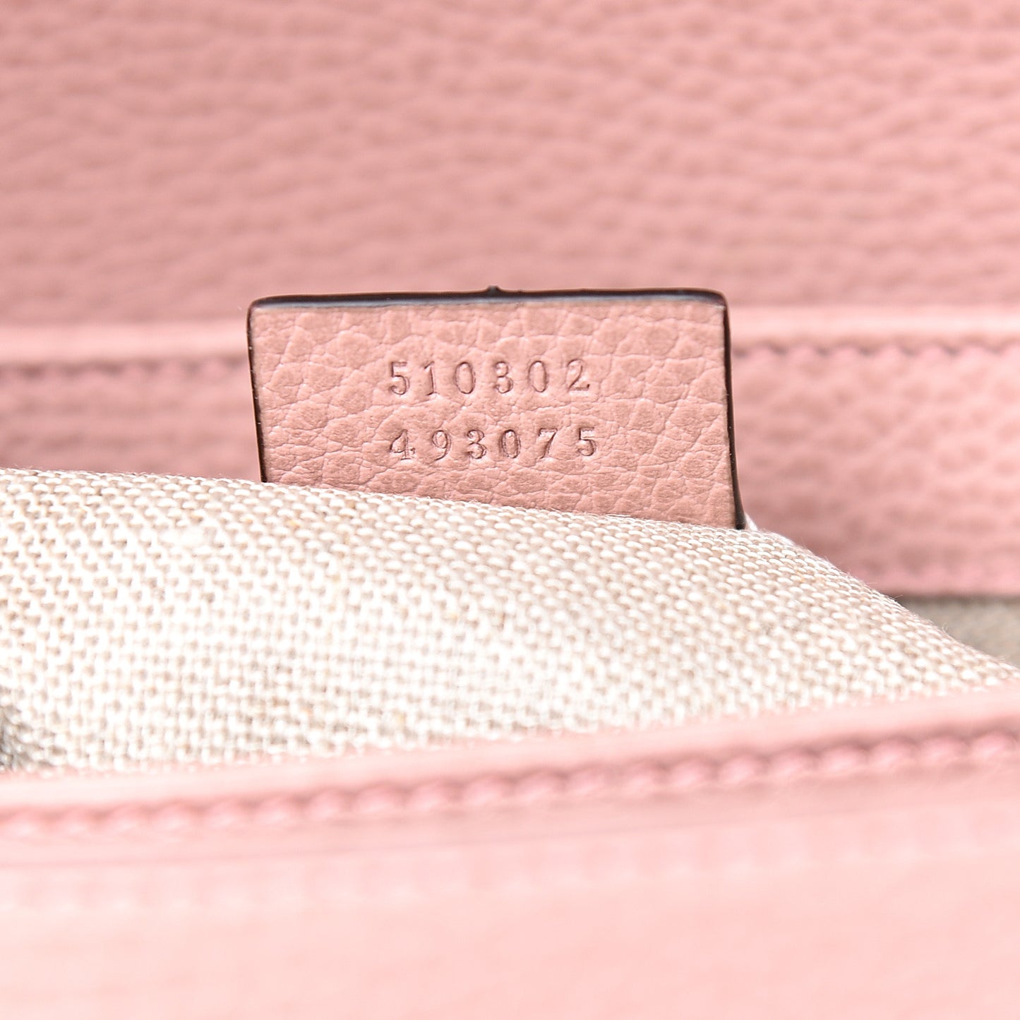 Dollar Calfskin Interlocking G Top Handle Shoulder Bag Soft Pink