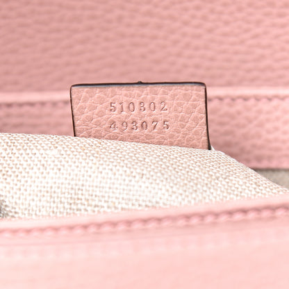 Gucci Dollar Calfskin Interlocking G Top Handle Shoulder Bag Soft Pink 6 of 9