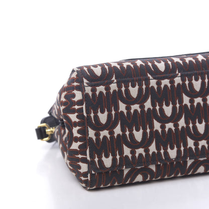 Miu Miu Jacquard Madras Logo Tote Black 10 of 11