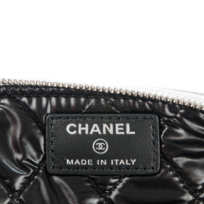 Chanel Metallic Calfskin Keyboard Pouch Silver 6 of 7