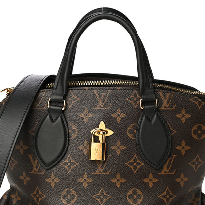 Louis Vuitton Monogram Flower Zipped Tote PM Black 8 of 10
