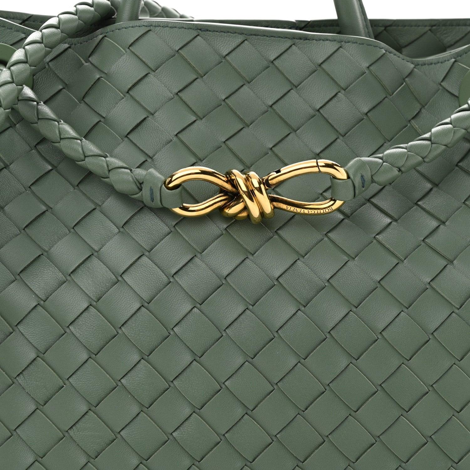 Bottega Veneta Nappa Intrecciato Medium Andiamo Shoulder Bag Aloe 7 of 11