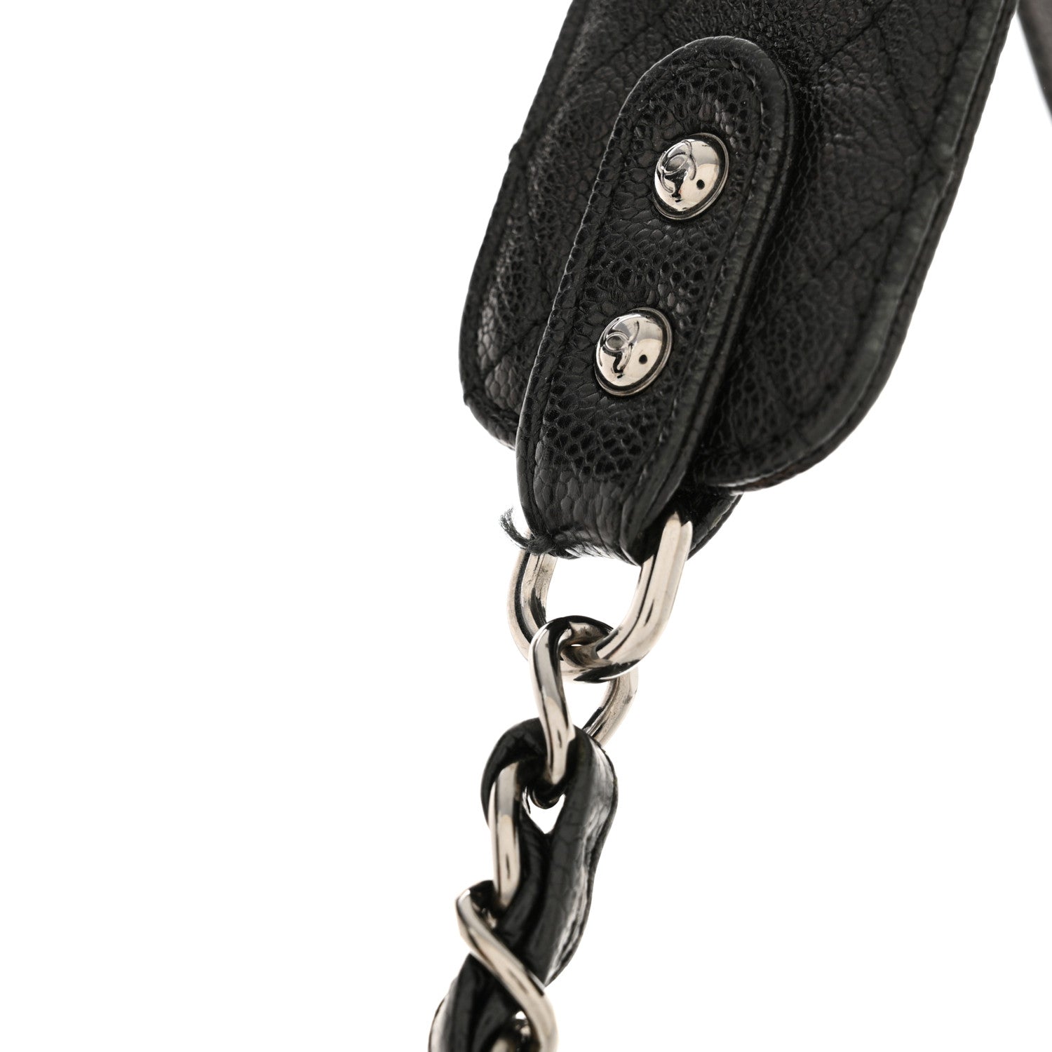Chanel Glazed Caviar Small Pocket In The City Shoulder Bag Black 12 of 16