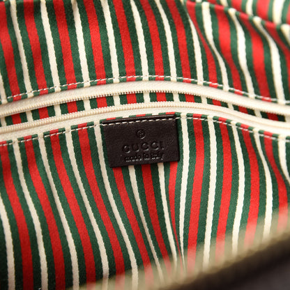 Gucci Monogram New Britt Medium Boston Dark Brown 8 of 11