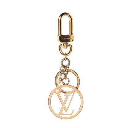Louis Vuitton LV Circle Bag Charm Key Holder Gold 1 of 2