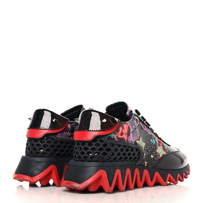 Christian Louboutin Patent Starlight Womens Loubishark Sneakers 39.5 Multicolor 5 of 9