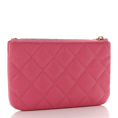 Chanel Caviar Quilted Small Cosmetic Case Pink 3 of 7