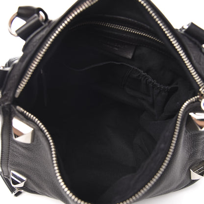 Givenchy Pebbled Calfskin Medium Pyramid Stud Pandora Black 5 of 10