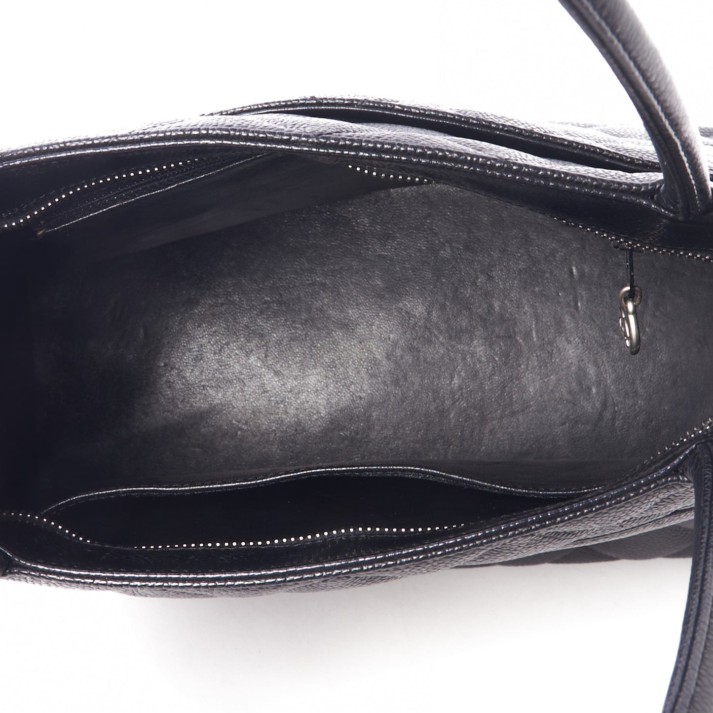 Caviar Quilted Medallion Tote Black