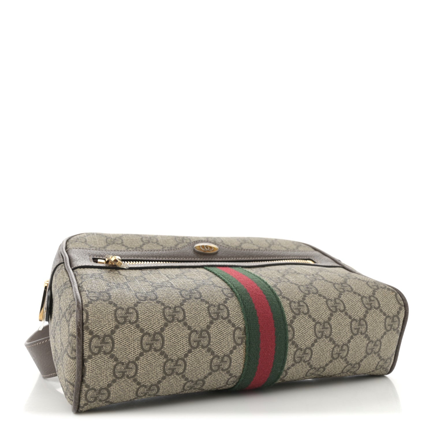 Gucci GG Supreme Monogram Web Small Ophidia Belt Bag 95 38 Dark Brown 4 of 10