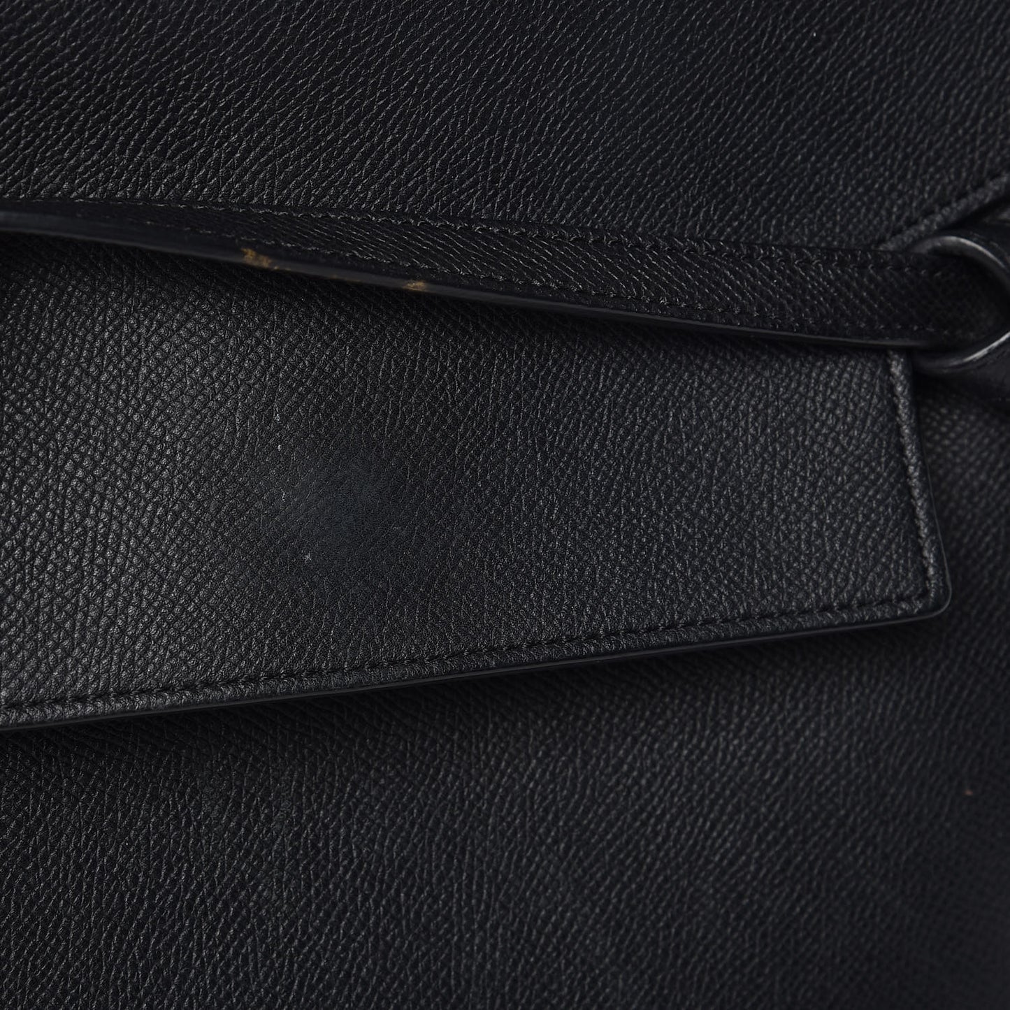 Grained Calfskin Mini Belt Bag Black