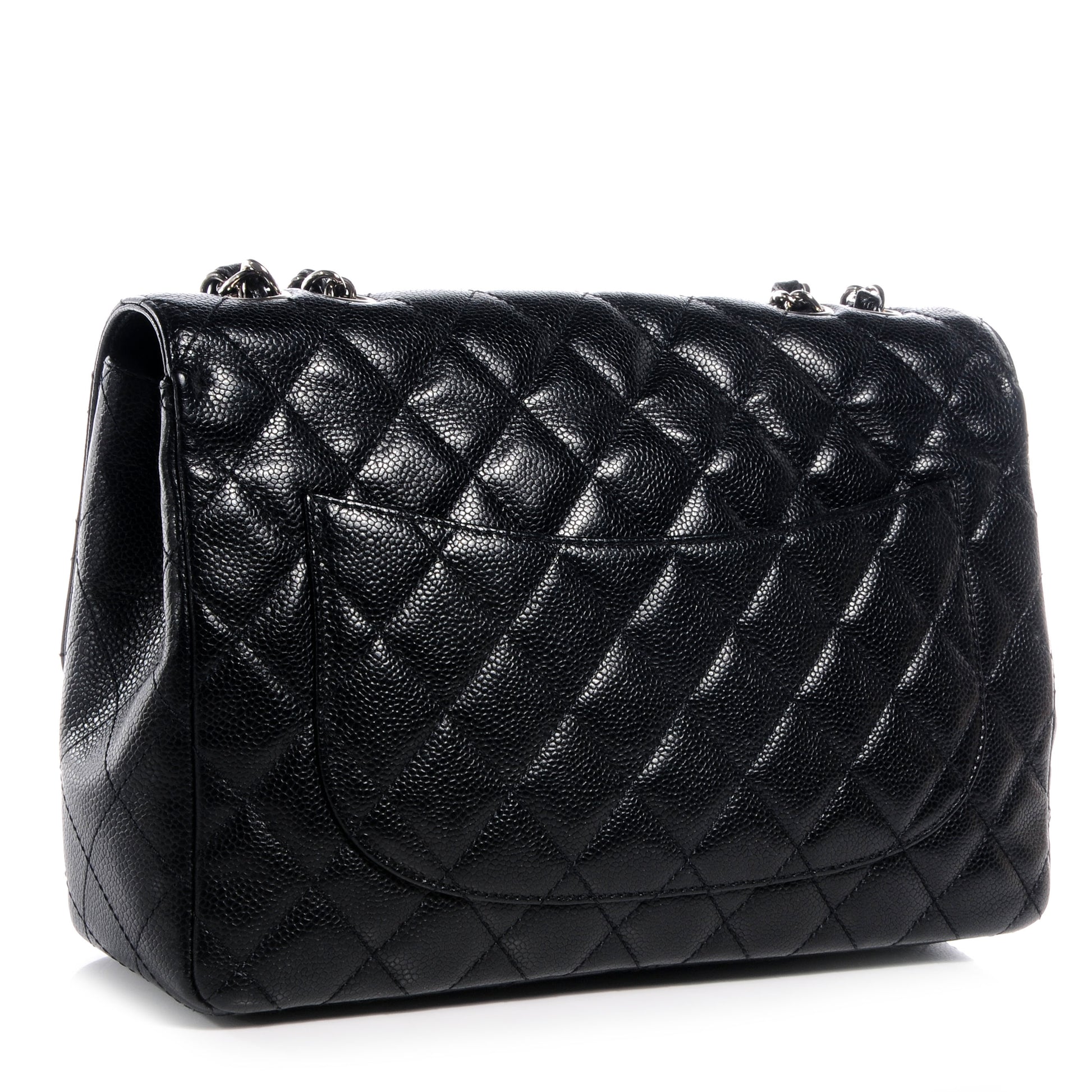 Chanel Caviar Jumbo Single Flap Black 3 of 8
