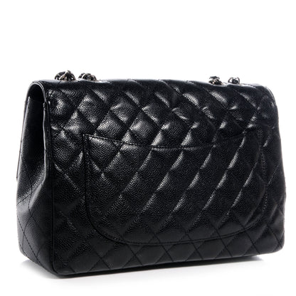 Chanel Caviar Jumbo Single Flap Black 3 of 8