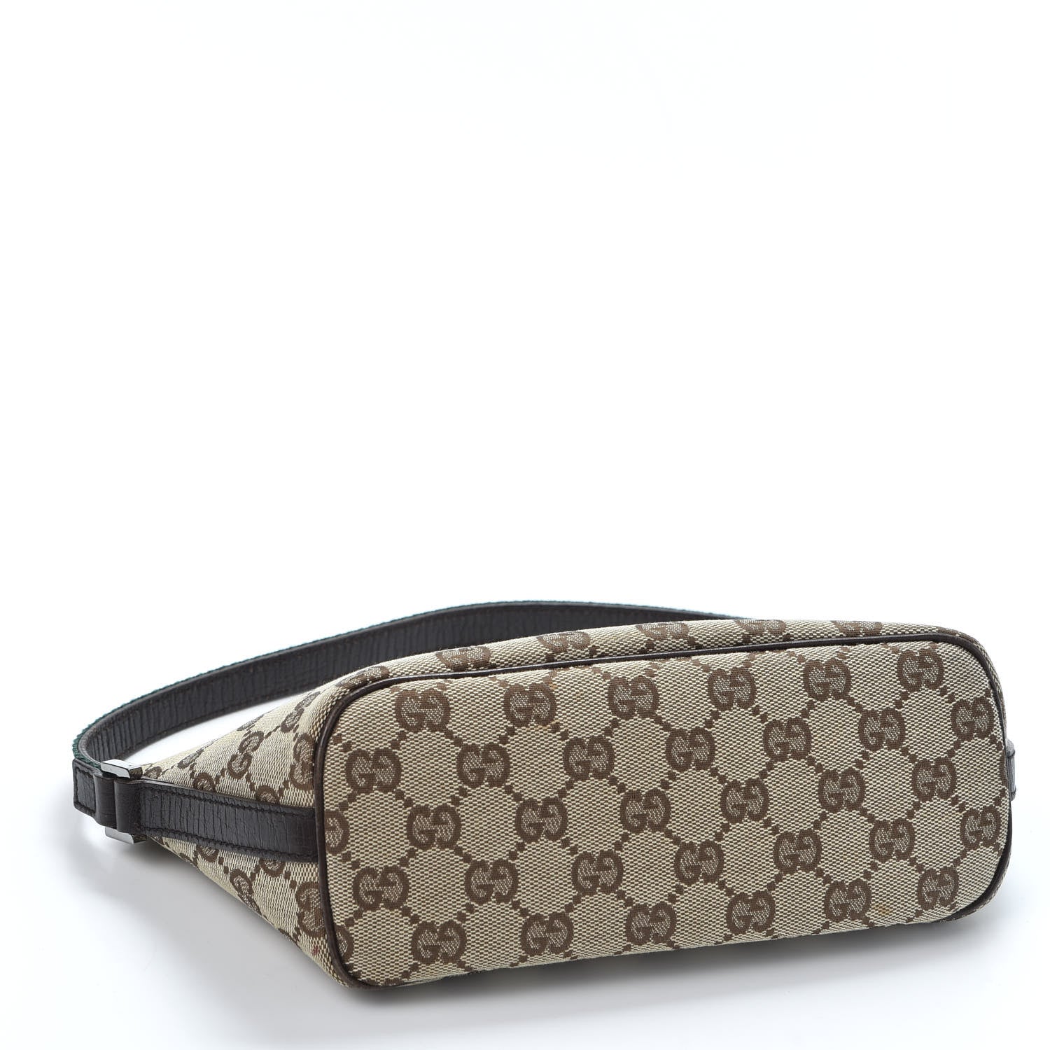 Gucci Monogram Web Boat Pochette Brown 3 of 9
