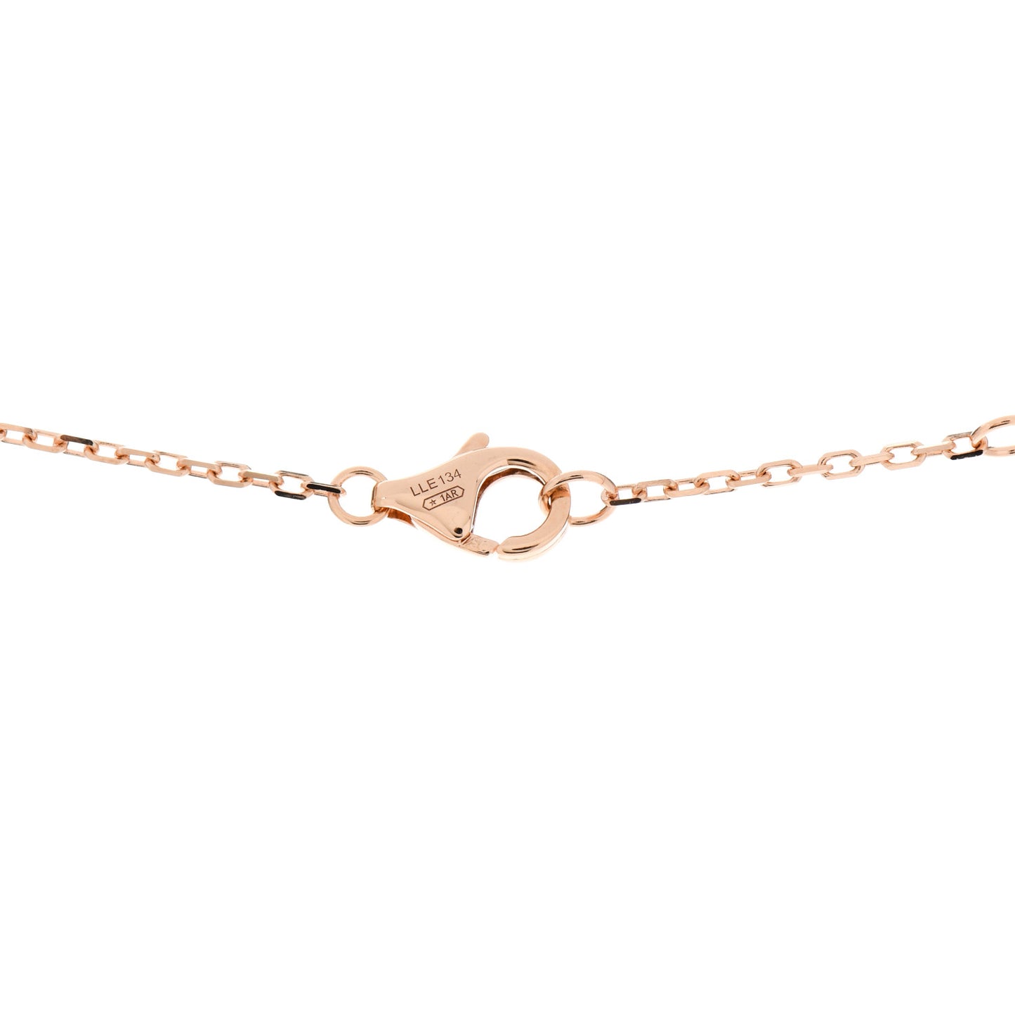 18K Pink Gold Diamond Juste Un Clou Pendant Necklace