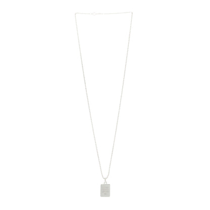 Tiffany Sterling Silver 1837 Makers Square Pendant Necklace 4 of 7