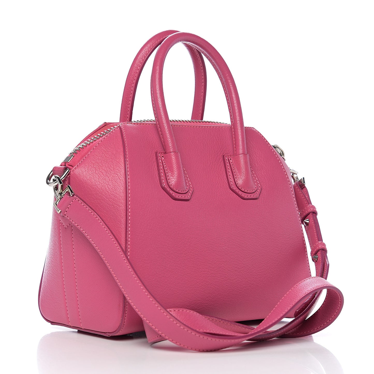 Sugar Goatskin Mini Antigona Fushia