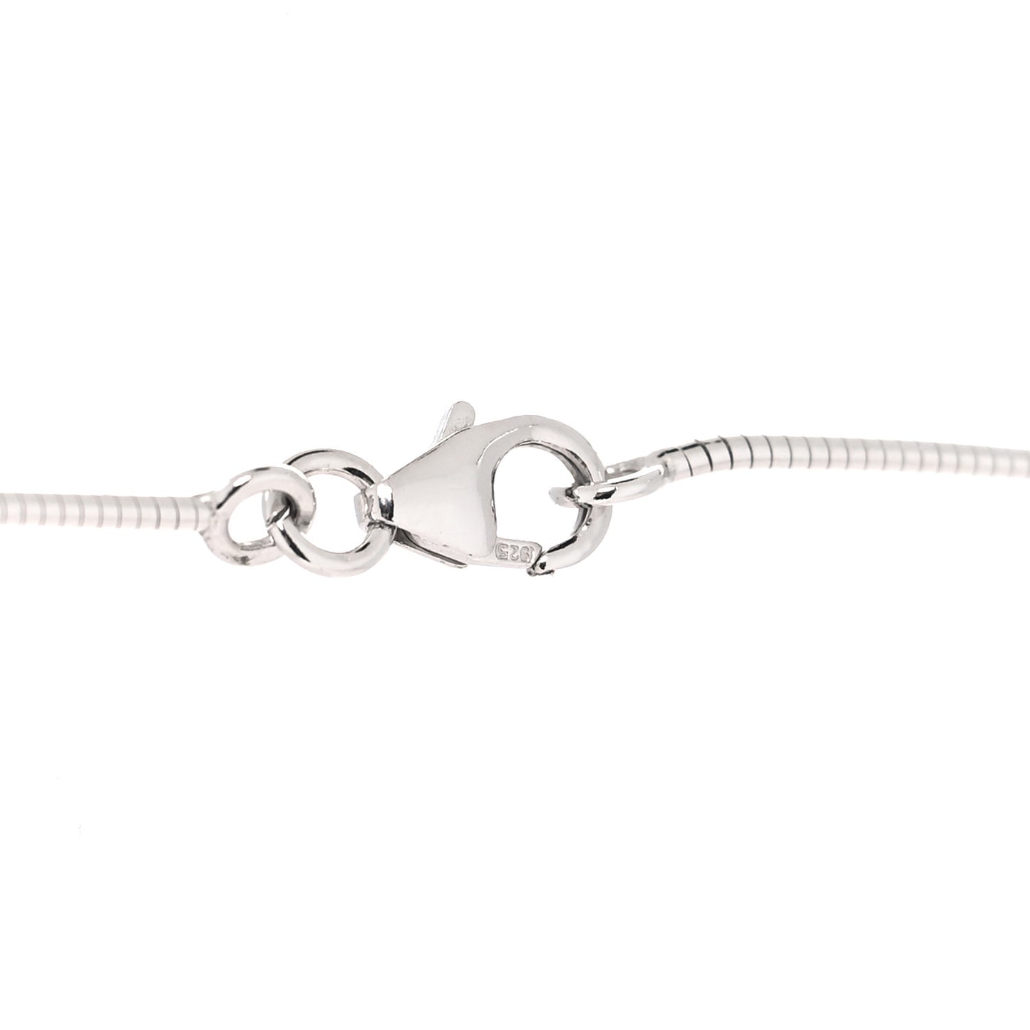 Cage d'H Pendant Necklace Orange Fonce