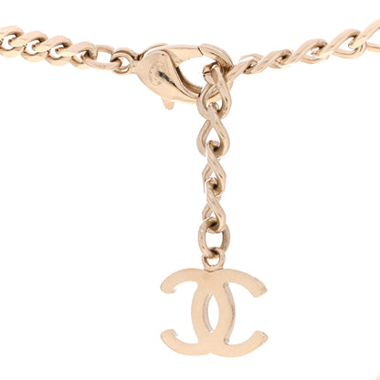 Chanel Crystal Chain CC Link Choker Gold Silver 6 of 7