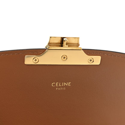 Celine Calfskin Triomphe Canvas Teen Triomphe Bag Tan 6 of 12