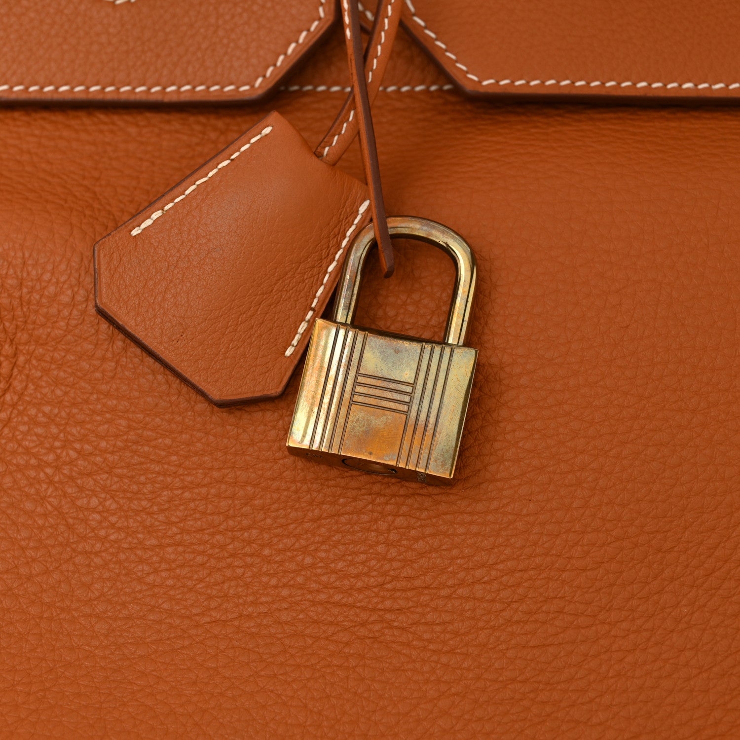 Hermes Taurillon Clemence HAC Travel Birkin 55 Gold 12 of 15