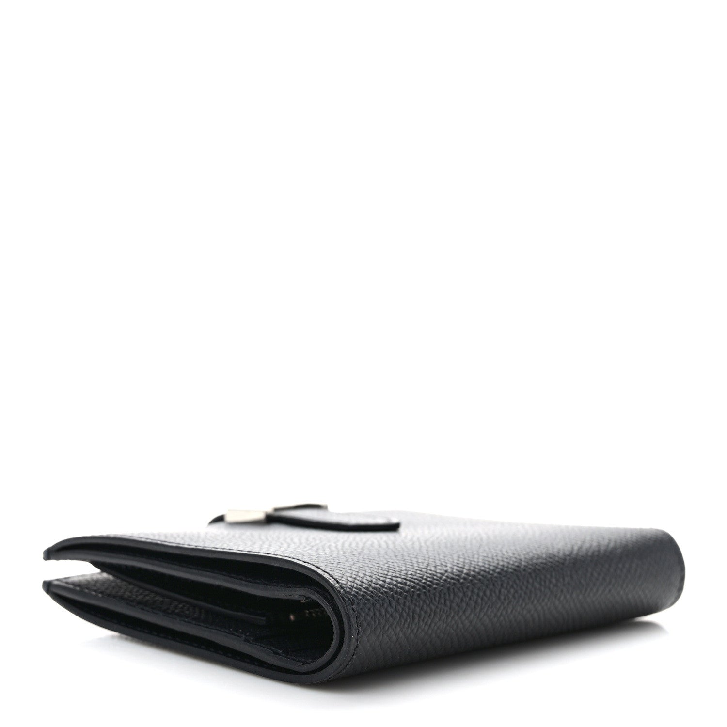 Hermes Epsom Bearn Compact Wallet Black 5 of 7
