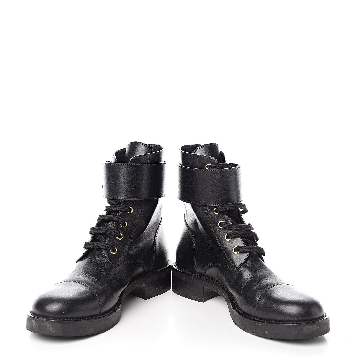 Louis Vuitton Calfskin Wonderland Ranger Boots 40 Black 3 of 16