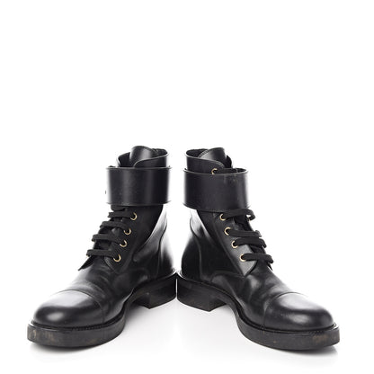 Louis Vuitton Calfskin Wonderland Ranger Boots 40 Black 3 of 16