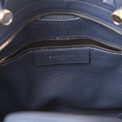 Balenciaga Veau Grana Perforated Blackout Hardware City Bleu Tanzanite 5 of 8