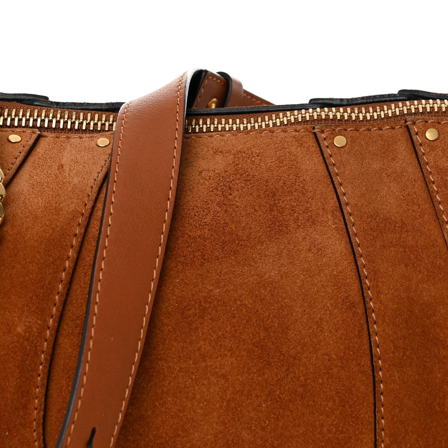 Chloe Suede Small Hayley Hobo Caramel 8 of 13