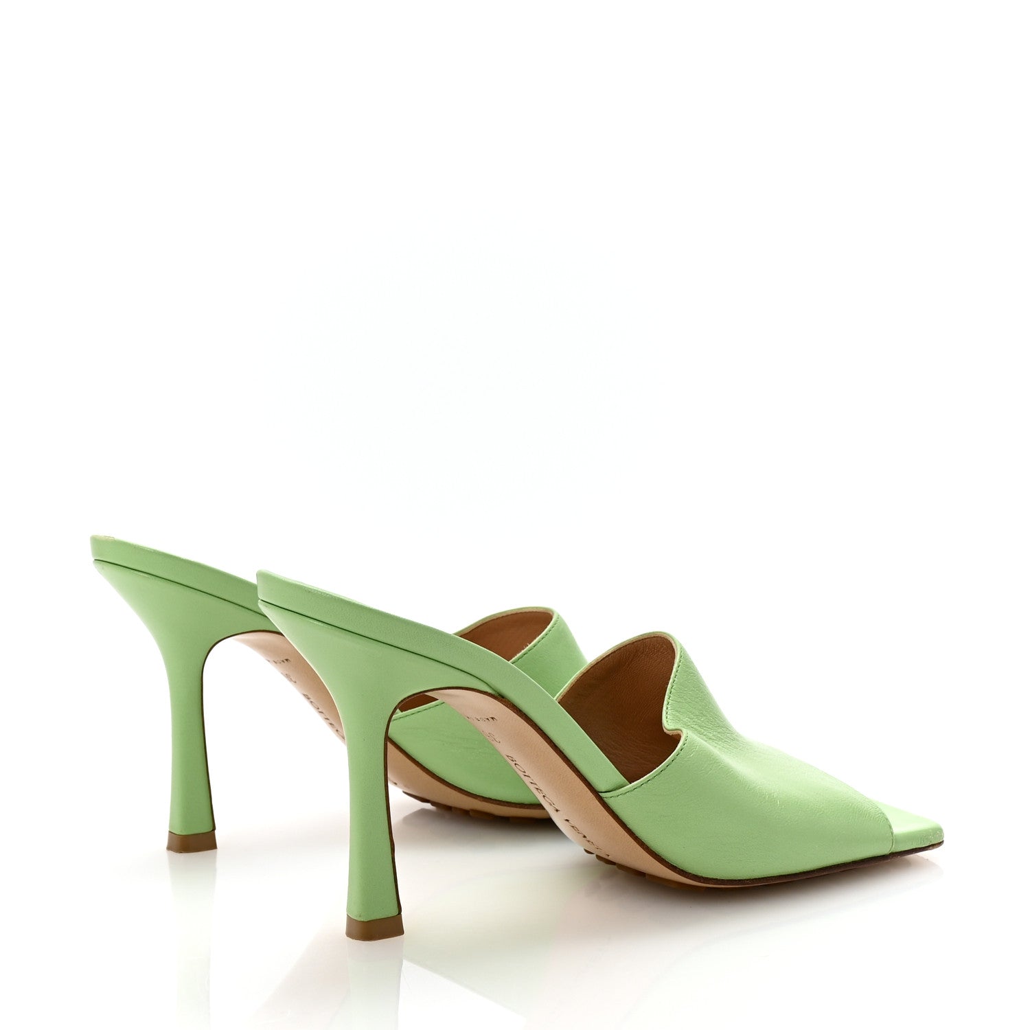 Bottega Veneta Lambskin Stretch Mule Sandals 36 Pistachio 5 of 8