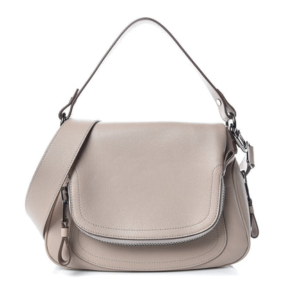 Tom Ford Calfskin Medium Jennifer Crossbody Silk Taupe 1 of 12
