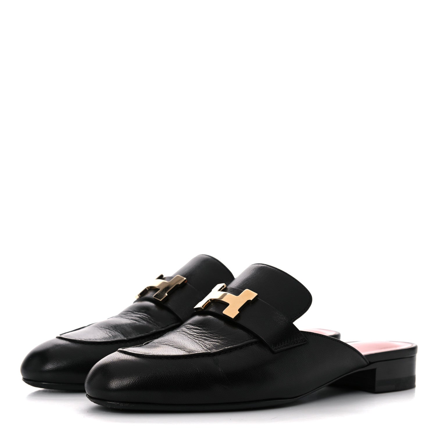 Hermes Goatskin Trocadero Mule 37 Black 3 of 12