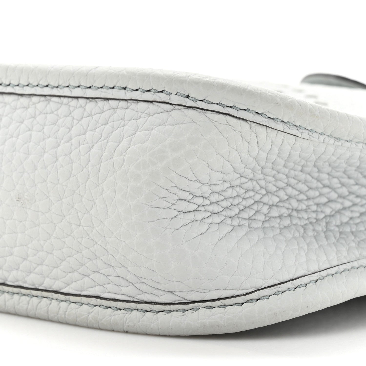 Hermes Taurillon Clemence Amazone Evelyne TPM Bleu Pale Etain 9 of 11