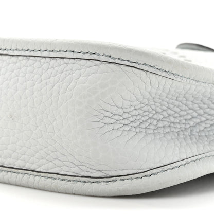 Hermes Taurillon Clemence Amazone Evelyne TPM Bleu Pale Etain 9 of 11