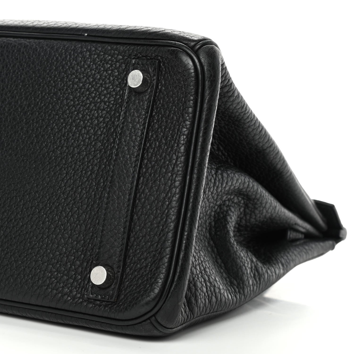 Hermes Taurillon Clemence Birkin 30 Black 9 of 12