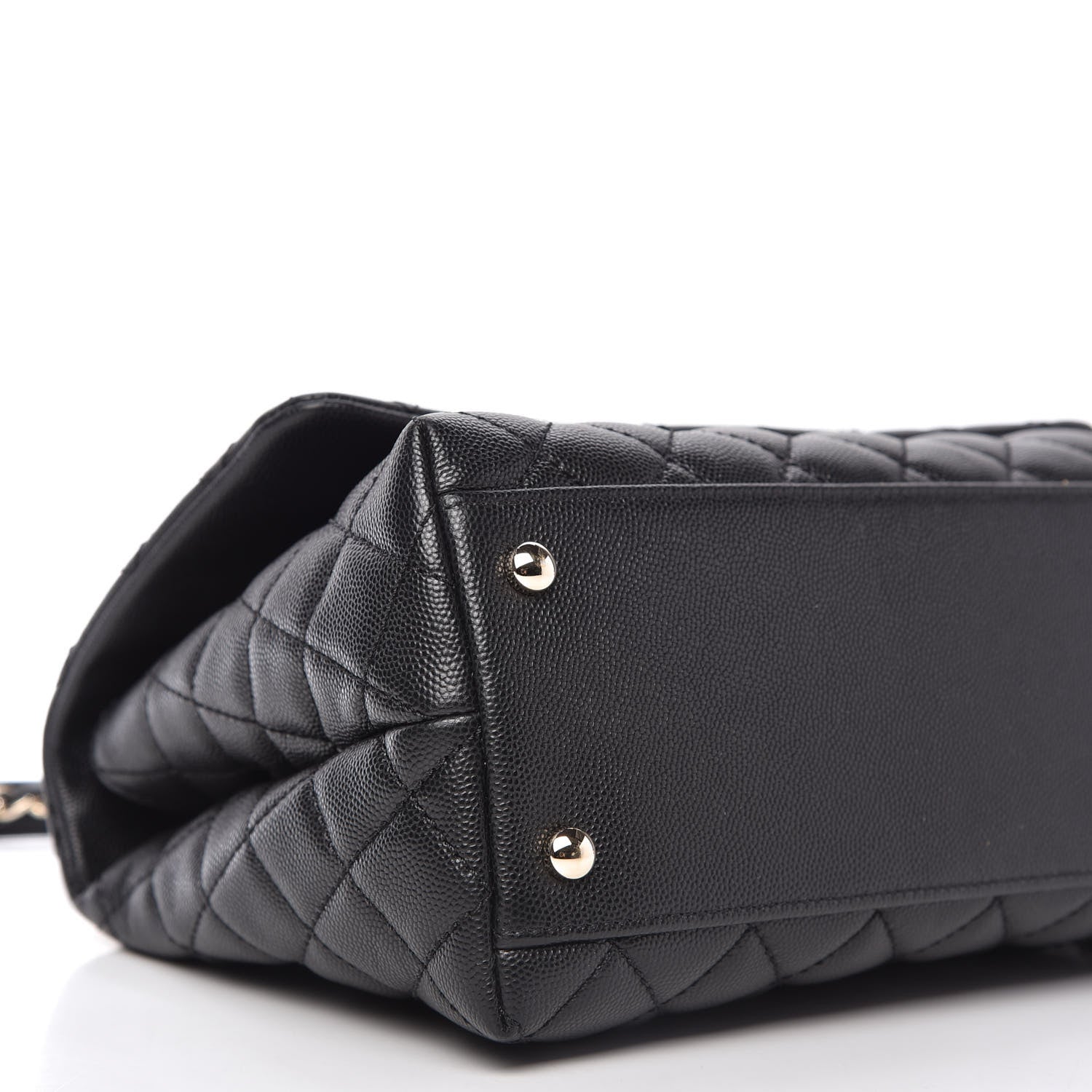 Chanel Caviar Quilted Small Coco Handle Flap Black 6 of 11