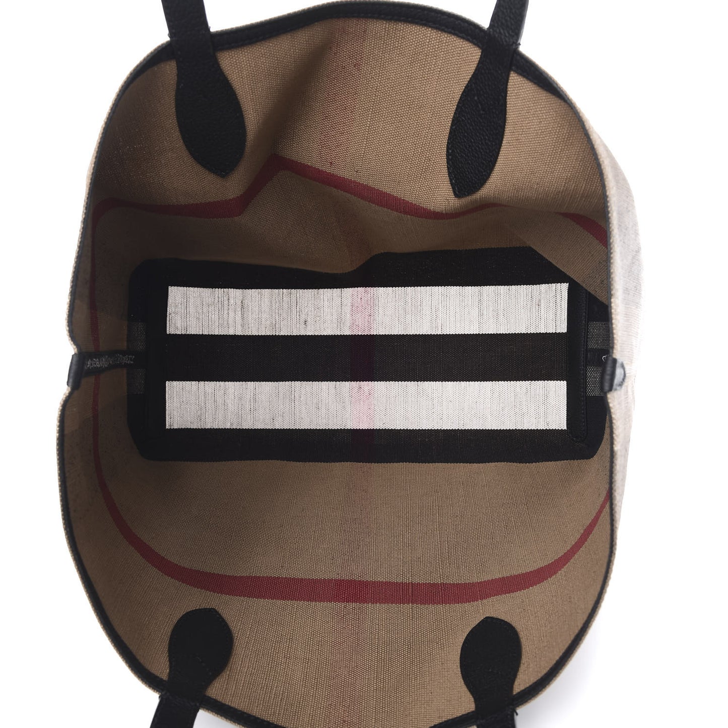 Coated Canvas Mega Check Medium Doodle Tote Black