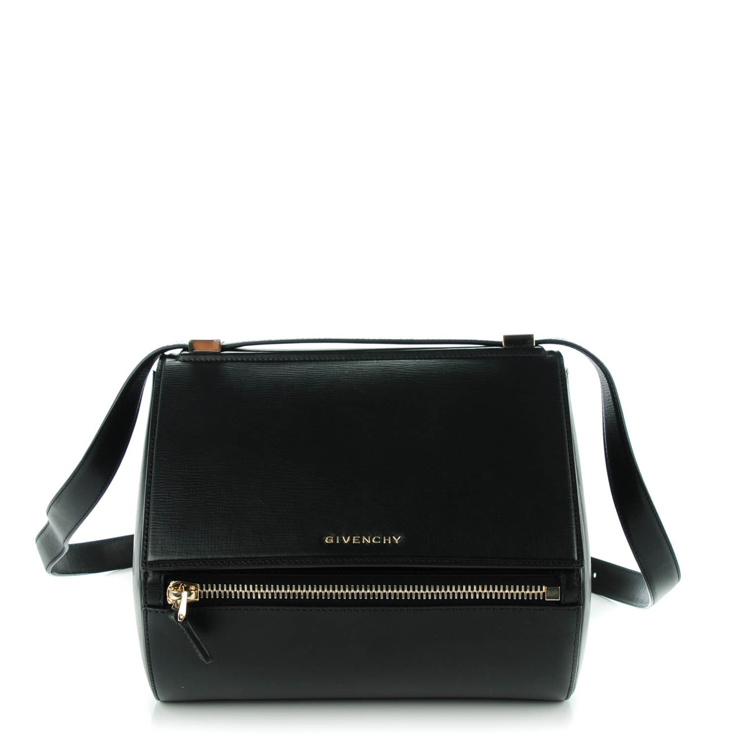 Givenchy Textured Calfskin Medium Pandora Box Crossbody Bag Black 1 of 7