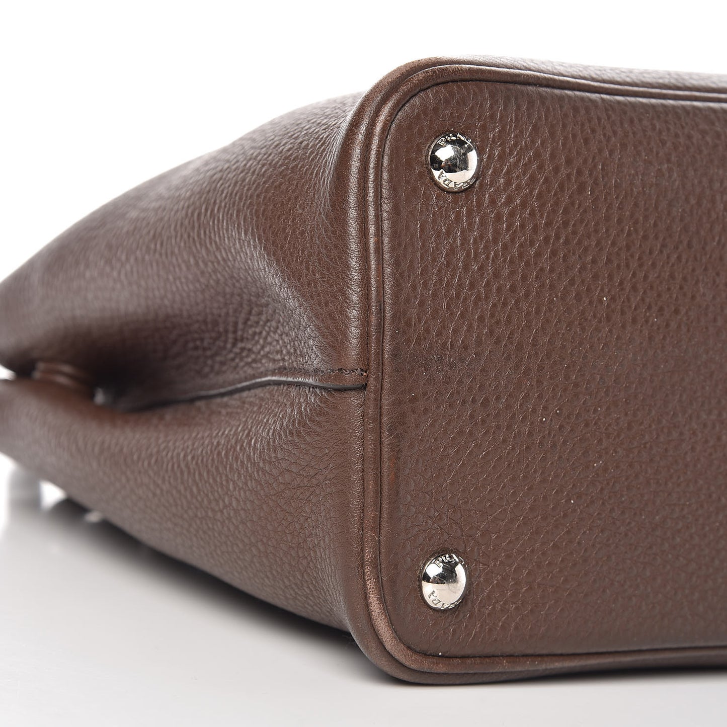 Vitello Daino Small Double Bag Bruciato Rame