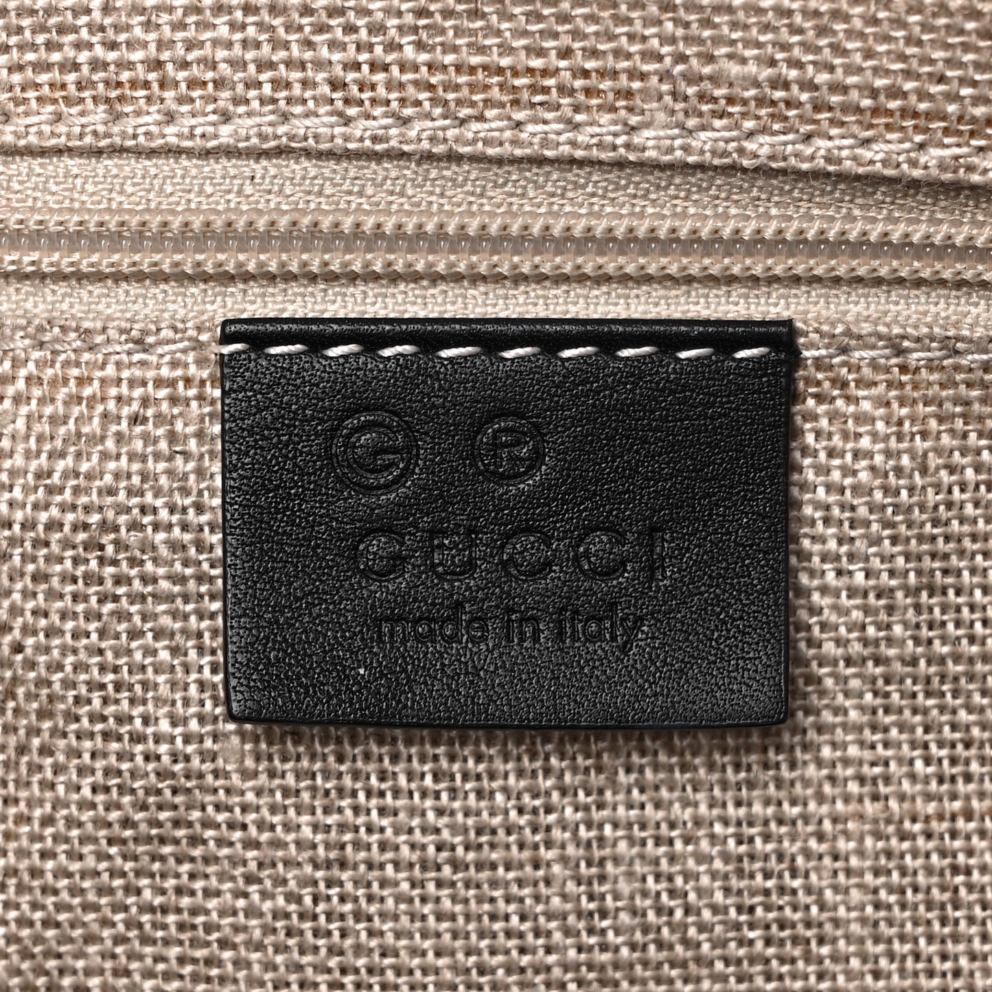 Soft Microguccissima Small Zippered Satchel Black