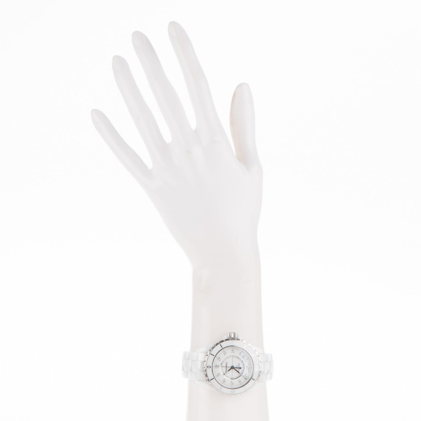 Stainless Steel Ceramic Diamond 38mm J12 Automatic Watch White
