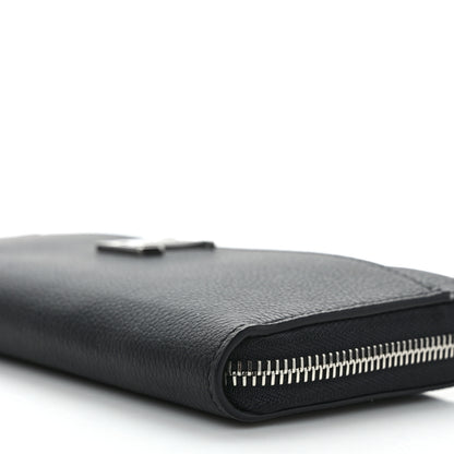 Louis Vuitton Calfskin Zippy Lockme Wallet Black 8 of 10
