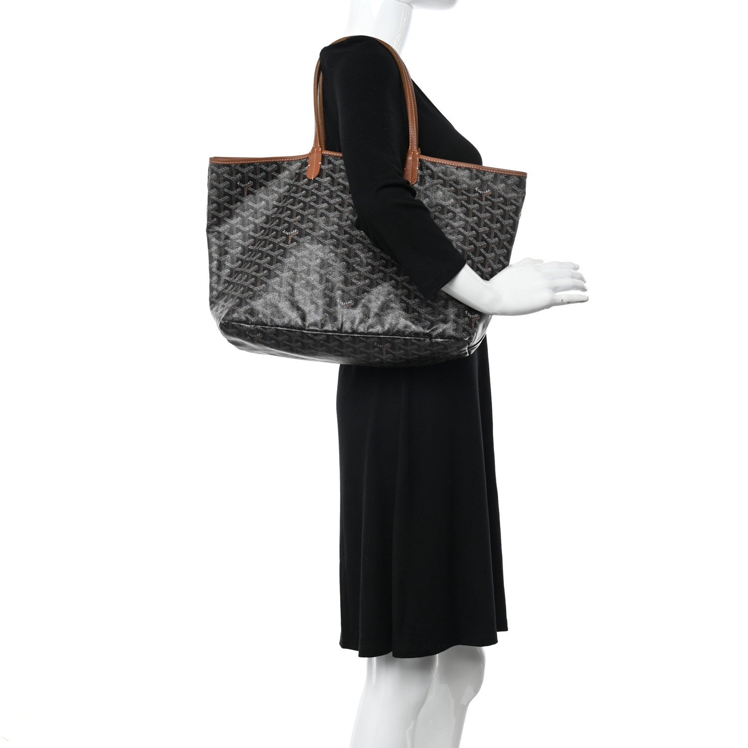Goyard Goyardine Saint Louis PM Black Gold 2 of 27