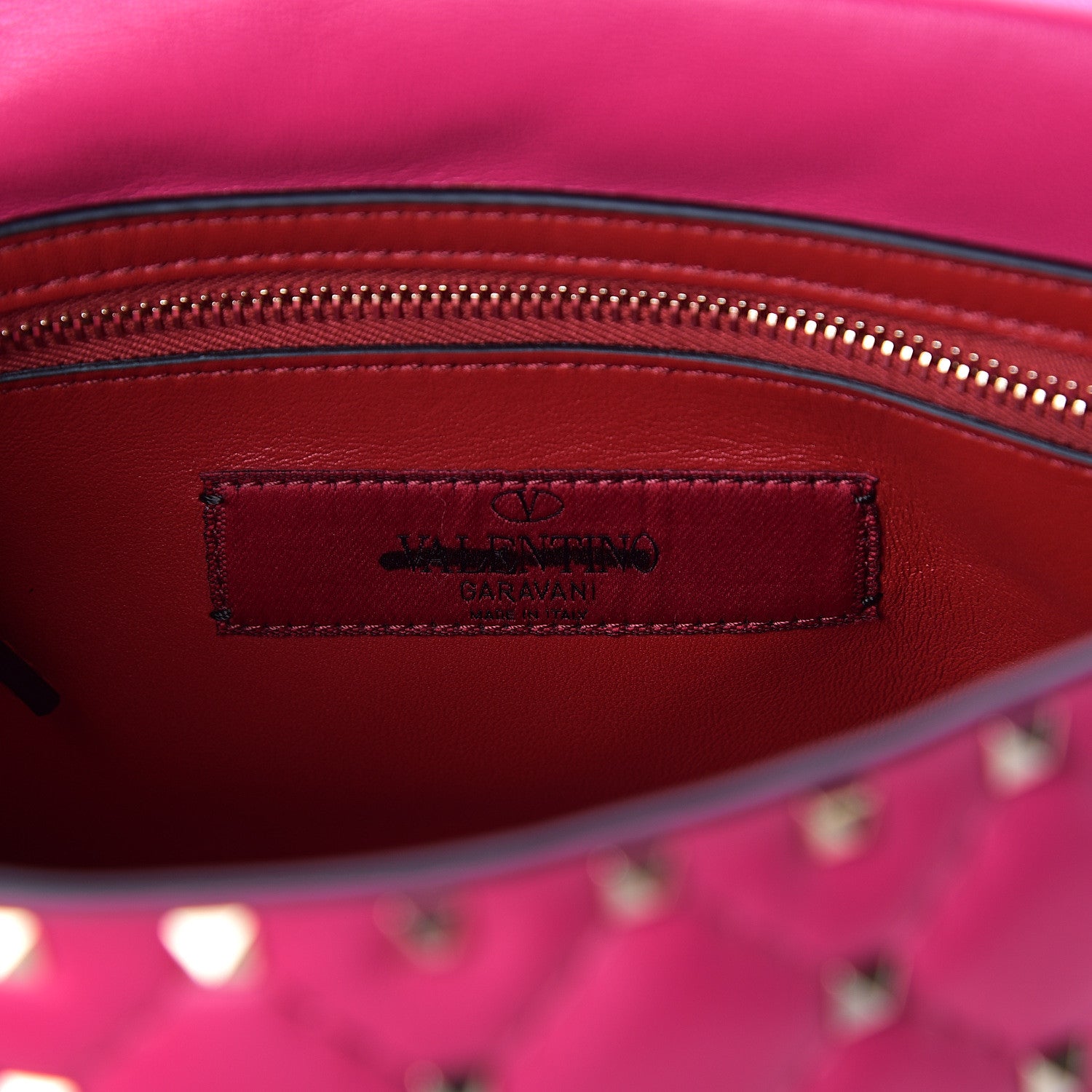 Valentino Garavani Nappa Medium Rockstud Spike Shoulder Bag Disco Pink 5 of 10
