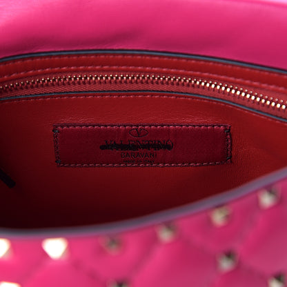 Valentino Garavani Nappa Medium Rockstud Spike Shoulder Bag Disco Pink 5 of 10
