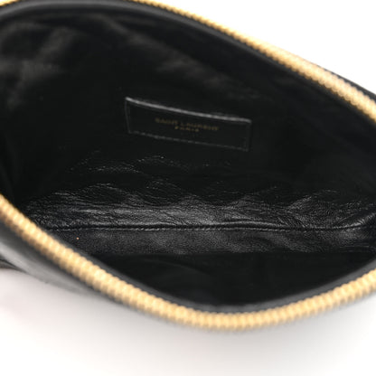 Saint Laurent Lambskin Quilted Gaby Zipped Pouch Black 5 of 10